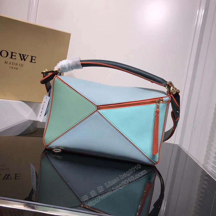 LOEWE女包 0153 專櫃同步 荔枝紋牛皮 羅意威單肩包 女手提包 明星同款  sl2026